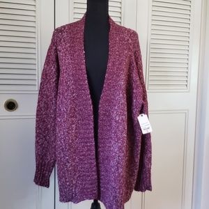 Ruby marble, cardigan sweater